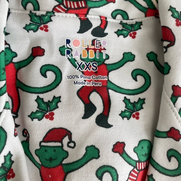 Roller Rabbit Monkey Mas Limited Edition Pajamas (short set) XXS *Final Pair* - Picture 8 of 11